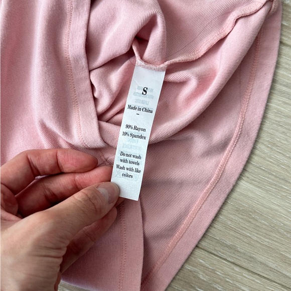 Pink Women’s Lounge Set Lace Square Neck Long Sleeve Top & Wide Leg Pant - Picture 15 of 15